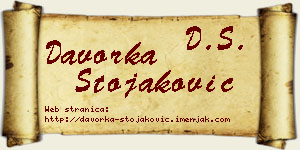 Davorka Stojaković vizit kartica